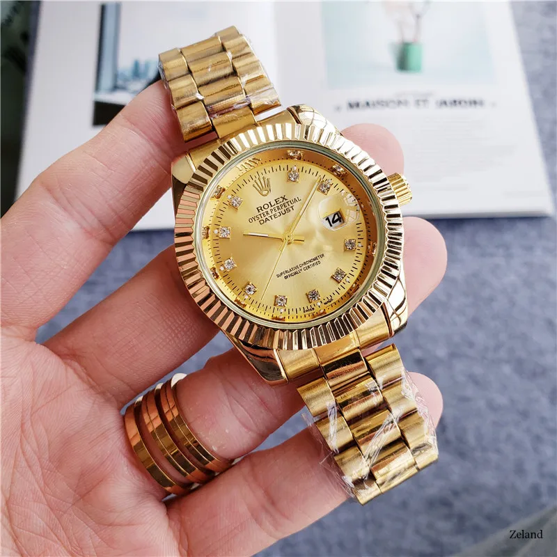 Часы наручные Rolex мужские/женские кварцевые люксовые брендовые классические