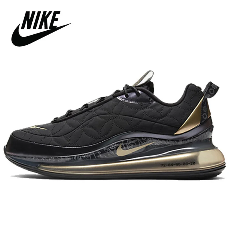 Аутентичные Оригинальные черные мужские кроссовки для бега Nike Air Max 720 818 AirMax |