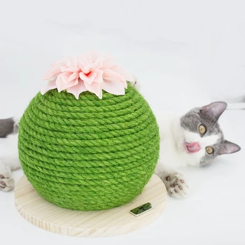 

Best Cat Scratching Board Pricky Pear Cat Toy for Kitten Cactus Cat Product Scratch Pad Sisal Cat Scratcher Game Decoration