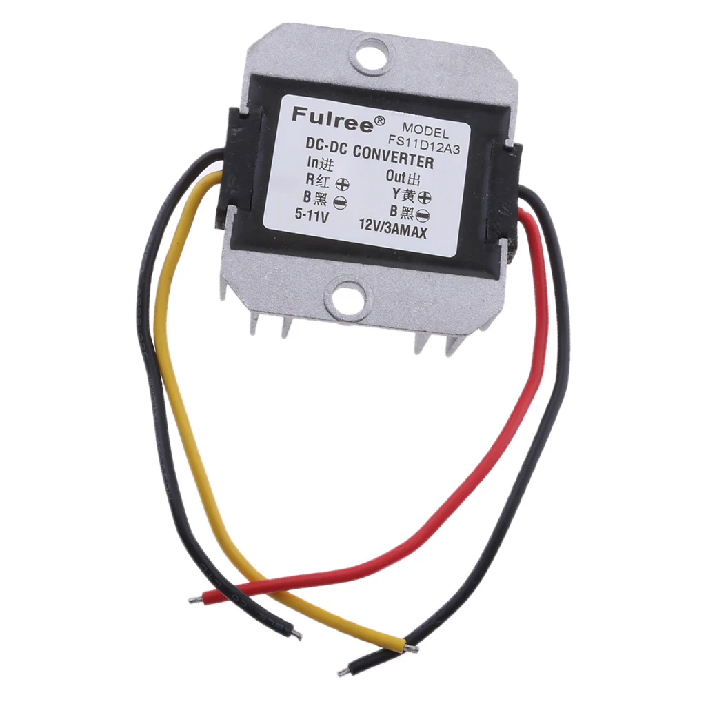 Водонепроницаемый DC/DC 12V понижающий до 5V 3A преобразователь напряжения регулятор