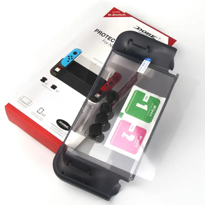 ABKT-For Switch Protection Set TPU Set+ Film+ Rocker Cap NS Host Protection Set