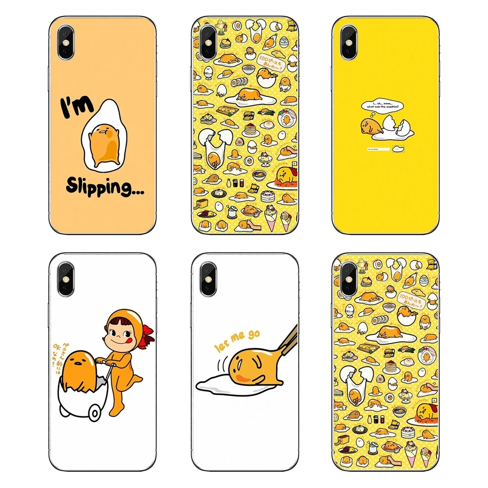 Для iPod Touch iPhone 4 4S 5 5S 5C SE 6 6S 7 8 X XR XS Plus MAX мягкие прозрачные чехлы для корпуса cute Gudetama