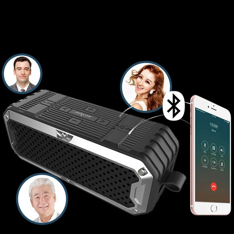ZEALOT S6 водонепроницаемый открытый Bluetooth динамик стерео Bluetooth динамик карта Аудио Бас аудио линия стерео Bluetooth динамик