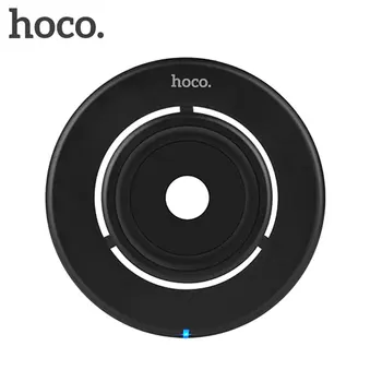 

HOCO CW9 Compact Size Qi Standard Wireless Charger Desktop Round Shape Wireless Charging Pad Suitable for iPhone X