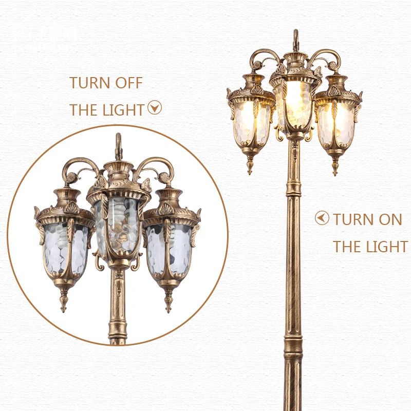 Outdoor Street Light Waterproof IP54 Industrial Garden Square Highway LED Road Lamp High Pole Landscape Lamp European Lighting