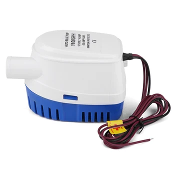 

1100GPH Boat 12V Marine Automatic Submersible Bilge Water Pump Fully Auto Float Switch Internal Built-In Float And Submersible