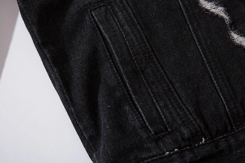 Повседневная джинсовая куртка с буквенным узором новые мужские