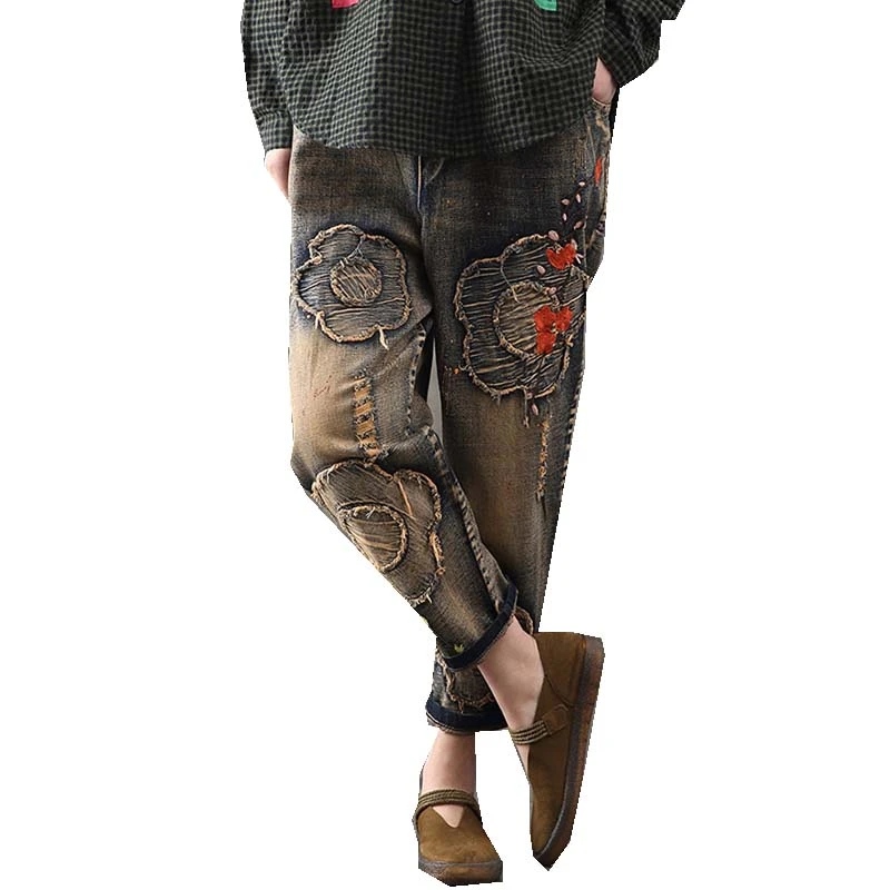 distressed joggers womens