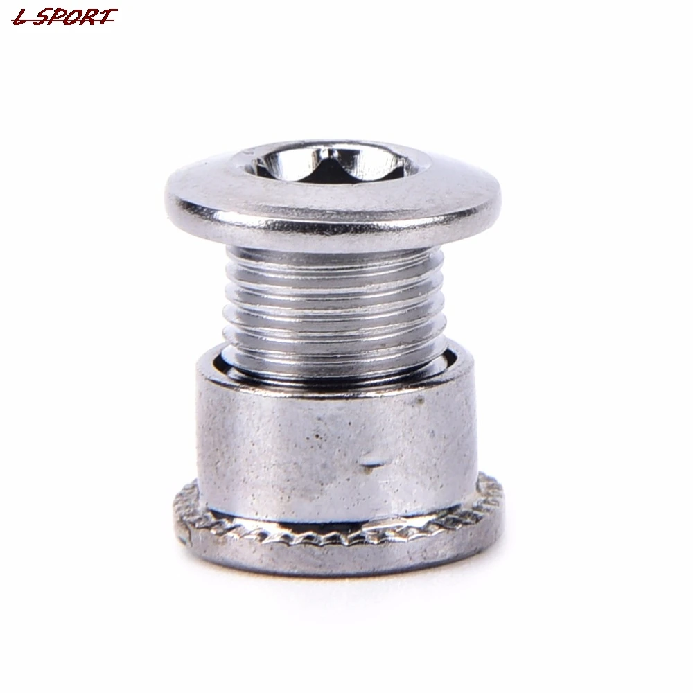 4 Pcs MTB Mountain Bikes Road Bicycles Chain Wheel Crankset Monolock Double Screws Bolts Nut Parts | Спорт и развлечения