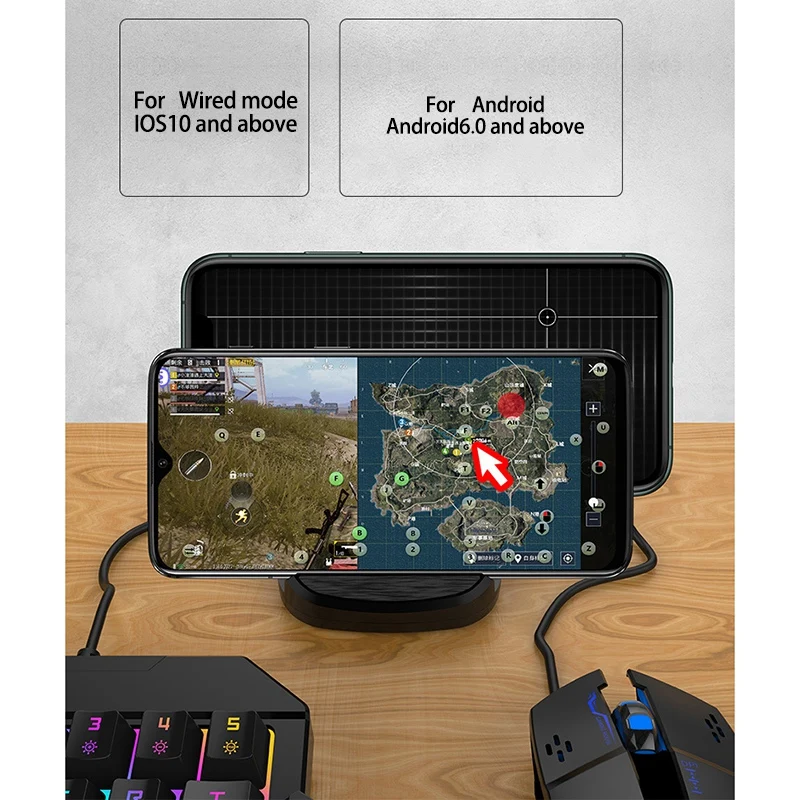 Игровой контроллер для PUBG игровая клавиатура + конвертер мыши Bluetooth 5 0 мобильный