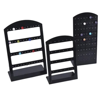 

24/48/72 Holes Jewelry Organizer Holder Stand Plastic Earring Display Show Case NEW