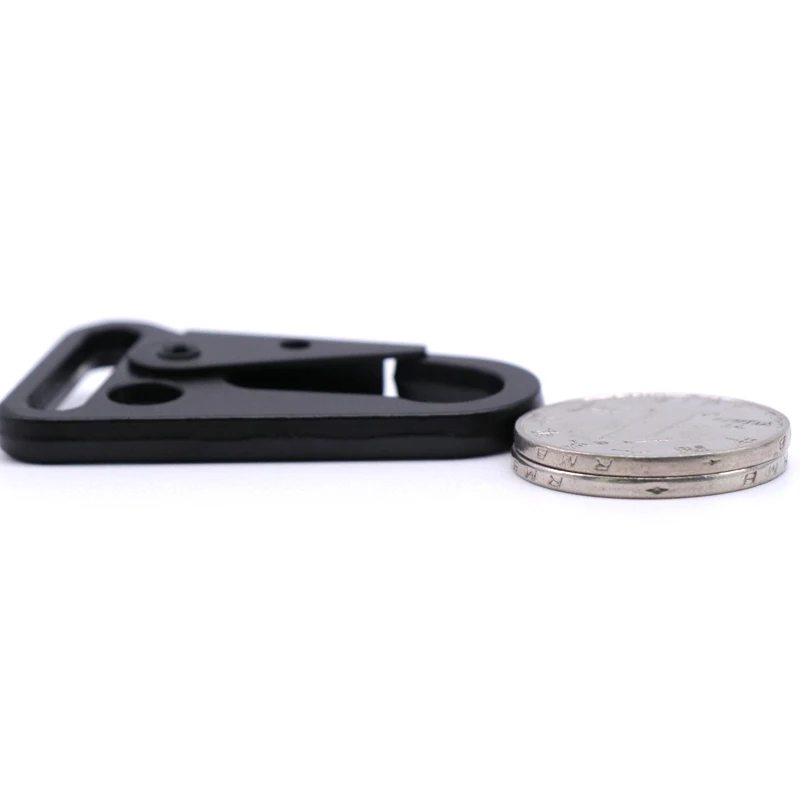 50pcs Webbing Paracord Sling Clasp Olecranon Hook Outdoor Tactical Fastener Clips Carabiners for Molle Bag Backpack Stap Belt