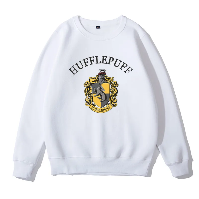 Hufflepuff Ravenclaw Толстовка для косплея Гриффиндор джемпер свитер Гермиона Грейнджер Слизерин форменная Толстовка костюм Hufflepuff джемпер шарф - Цвет: Hufflepuff