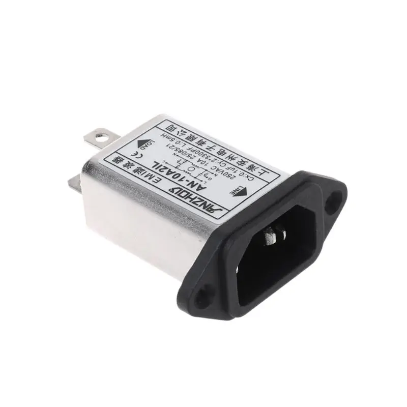 IEC320-C14 IEC фильтр штепсельная розетка панель крепление линия электропитания EMI фильтры и Прямая поставка