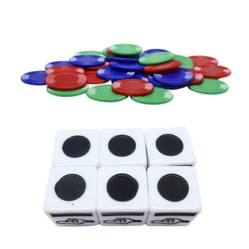 

Chip Aluminum Box Left Center Right English Version Of The Dice Set Distribution Packag Party Games Plastic Supplies Accessories