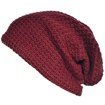 

New Mens Slouchy Long Beanie Knit Cap for Summer Winter Oversize