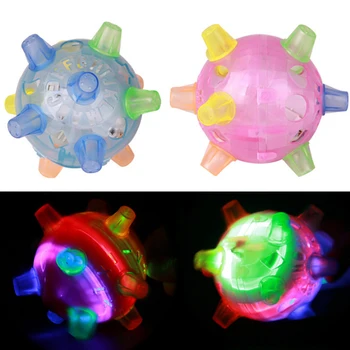 

1pc Children Music Jump Activation Flash Ball Toys Light-emitting Dance Bouncing Ball Educational Toys Random Color