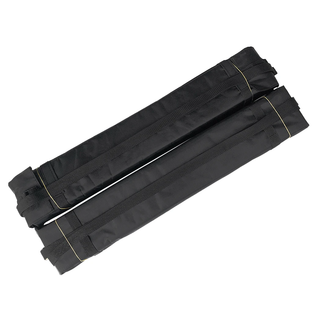 

Set of 2 Universal Car SUV Van Top Roof Rack for Kayak Canoe Surfboards Paddleboards Travel Luggage Cargo Carrier - Black