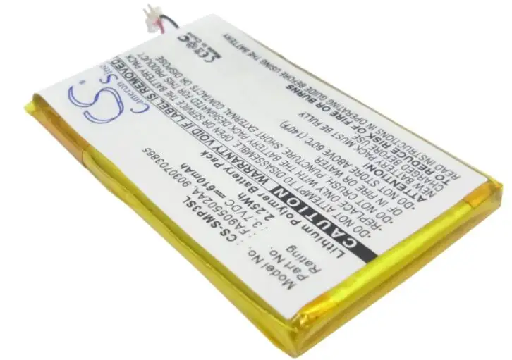 Cameron sino 610mah аккумулятор для SAMSUNG YP-P3 P3CB/XSH P3JCB/XAA P3JCS/XAA 16G P3JCS/XAA 8G P3JEB/XAA P3JES/XAA 9030703865