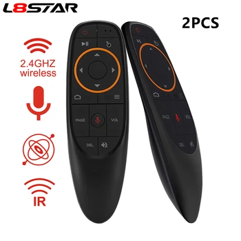

2pcs G10S Gyro Air Mouse Google Voice Smart Remote control 2.4G Wireless IR Learning Fly Mouse for H96 MAX HK1 Android TV BOX