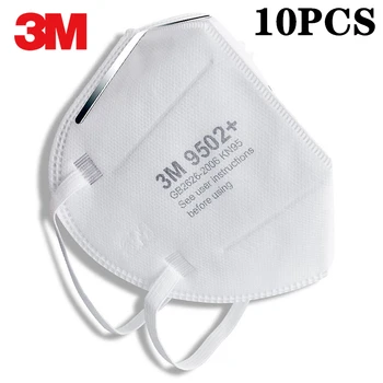 

10pcs Individual Packaging 3M Respirator Masks Anti-Dust Organic Vapor Particle PM2.5 Protect Disposable face Mouth Safety Mask