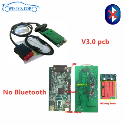 VD TCS CDP 2016R0 keygen с bluetooth 3,0 pcb 9241 чип obd Scan vd ds150e cdp для delphis obd2 Диагностический Инструмент+ 8 шт. Автомобильный Кабель - Цвет: without bluetooth