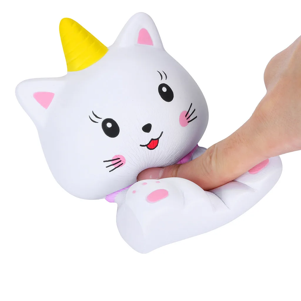 Сжимаемые мягкие антистрессовые игрушки для кошек Kawaii Мультяшные милые декомпрессионные сжимающие игрушки медленно растущий крем Ароматические игрушки для снятия стресса