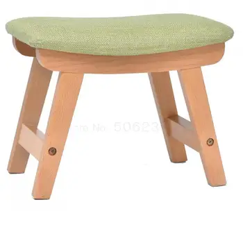 

Wood Stool Living Room Creativity Small Bench Household Adult Wear Shoes Stool Sofa Change Shoes Stool Cloth Art Low