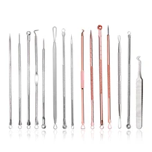 Игольчатый инструмент EFERO для очистки лица от угрей, удаления акне, Комедон, экстрактор для удаления черных точек, инструмент для удаления прыщей, средство для очистки пор от угрей