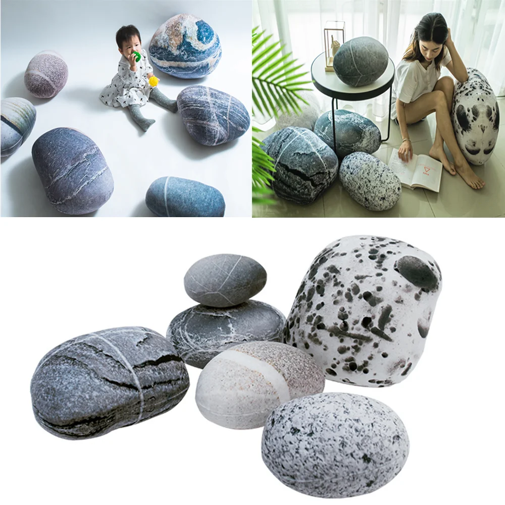 

Кукольная игрушечная Подушка с имитацией гальки, милая мягкая мини-подушка, креативный домашний декор, плюшевая игрушка для детей, подарок для девочки