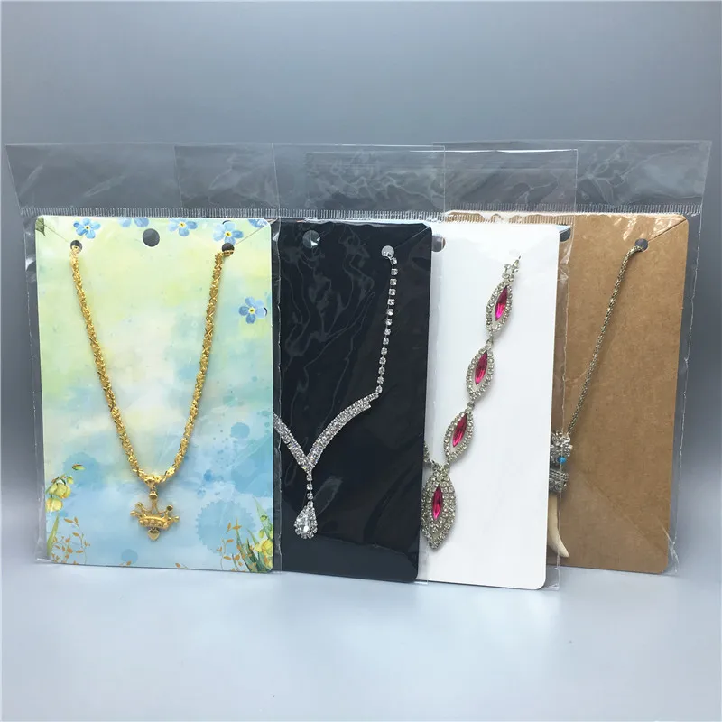 

20Pcs 15*10cm Fashion Women Set Jewelry Displays Cards Paper Pendant Packing Cards A Variety Of Styles Necklace Card