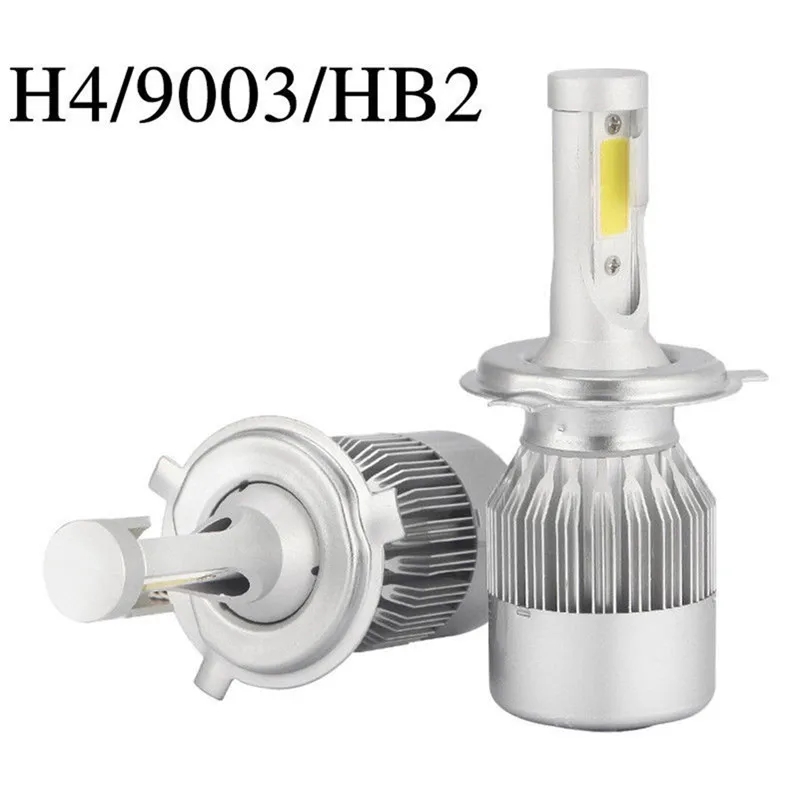 Горячая Распродажа 2 шт. COB H4/HB2/9003 10800LM 36 Вт светодиодный комплект светодиодных