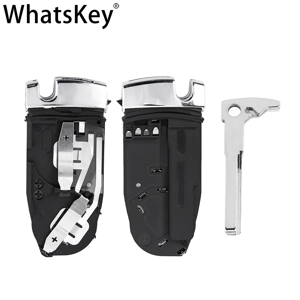 WHATSKEY KEYLESS ENTRY SMART REMOTE KEY SHELL 2 BATTERY HOLDER FOR MERCEDES BENZ C E S CLASS W211 W210 W204 W205 W212 GLK GLA