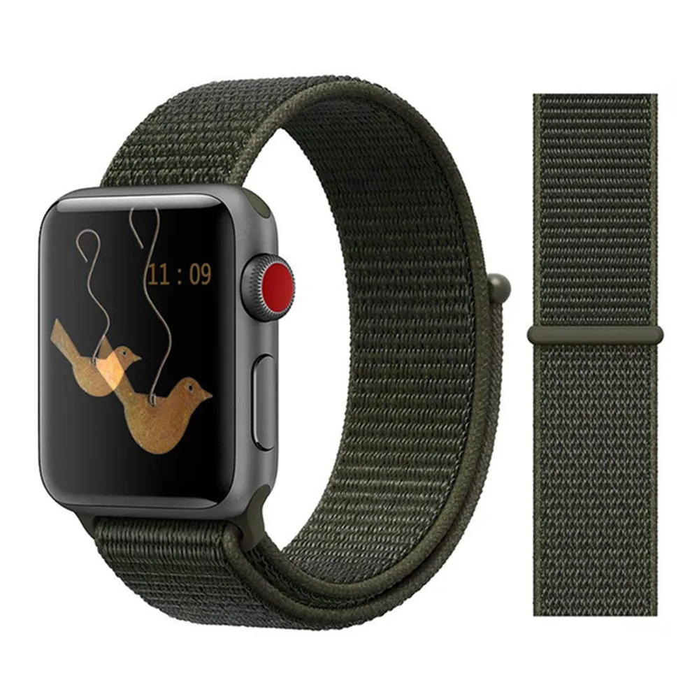 

Nylon Strap for Apple Watch band 4 3 iWatch band 42mm 44mm 40mm apple wacth 4 3 2 band Accessories Sport Loop correa bracelet