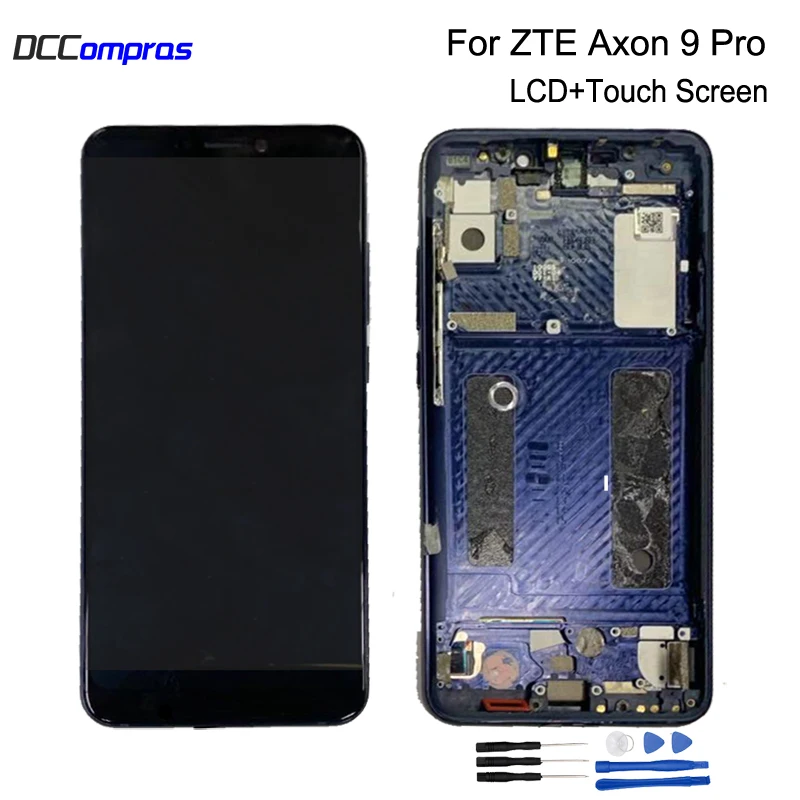 Amoled для zte Axon 9 Pro ЖК-дисплей сенсорный экран дигитайзер Запасные части для zte Axon 9 Pro экран ЖК-дисплей с рамкой