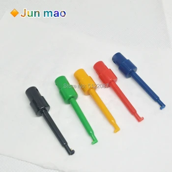 

Multimeter Part Colorful Electrical Testing Hook Clip Grabber 5 color 2 Test Probe SMT / SMD Round Colored Single Hook Test Clip