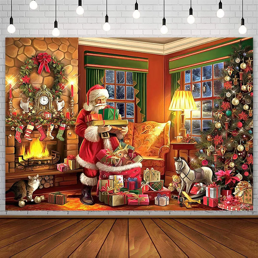 Winter Holiday Backdrop