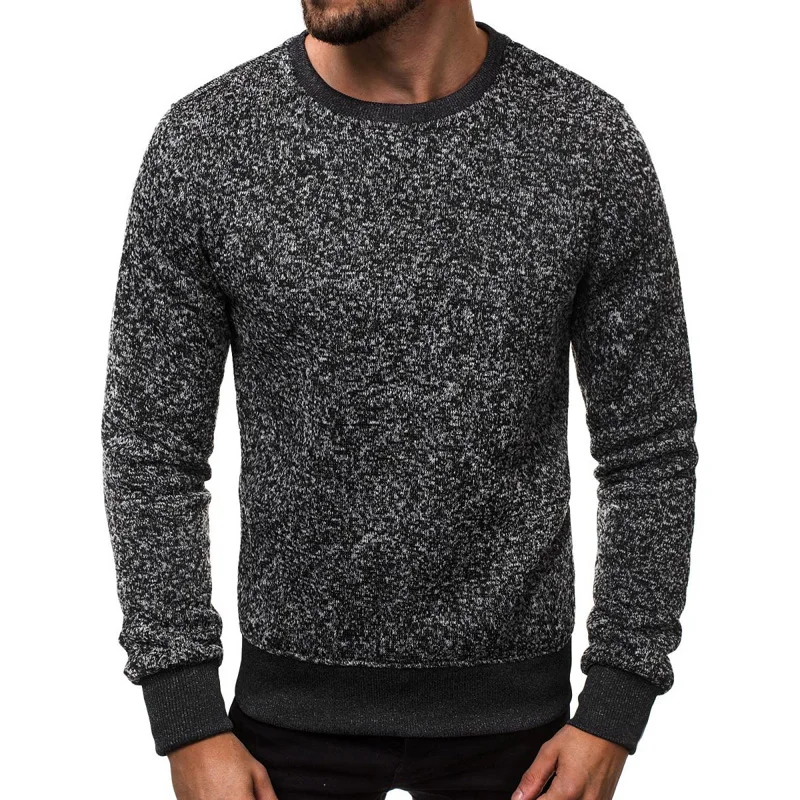 

Men's tops Simple Round Collar Pure Color full sleeve Top Slim Casual Loose Fashion men tees autumn new arrival