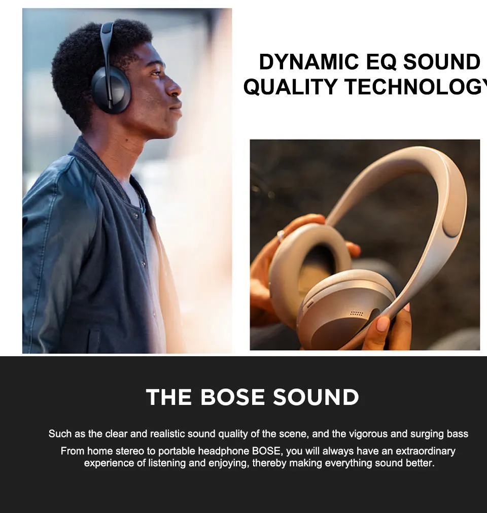 Bose cancelamento de ruído fones de ouvido