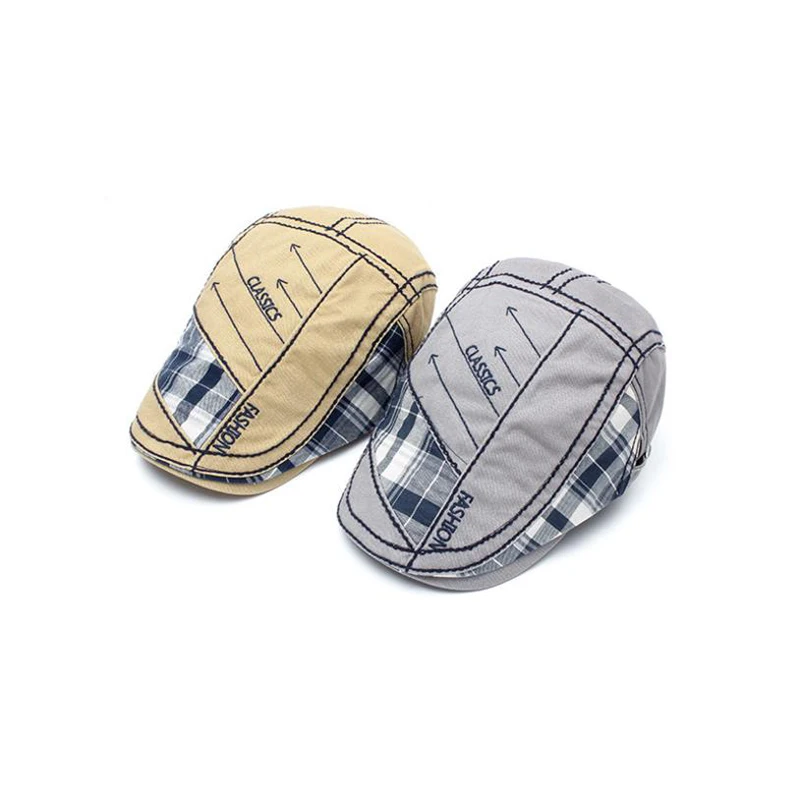 [JAMONT] Mens Womens Duckbill Cap Ivy Cap Driving Sun Flat Cabbie Newsboy Hat Unisex berets