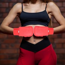 Um par de protetores elásticos para palma da mão, esponja de eva profissional para boxe e karatê