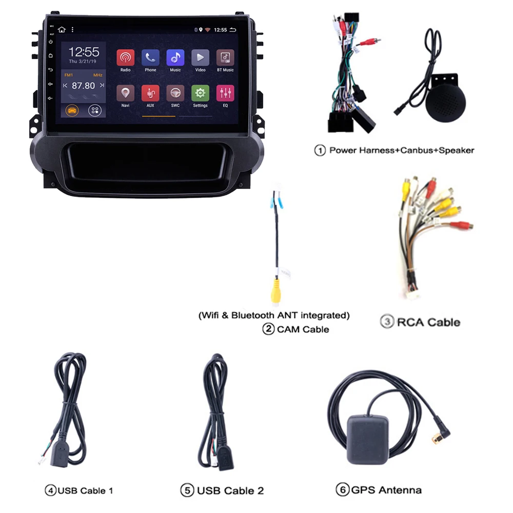 Gps Navi для 2012 2013 Chevrolet Malibu Авторадио 2G+ 32G мультимедийная система Android 8,1 " с wifi/tv/Carplay