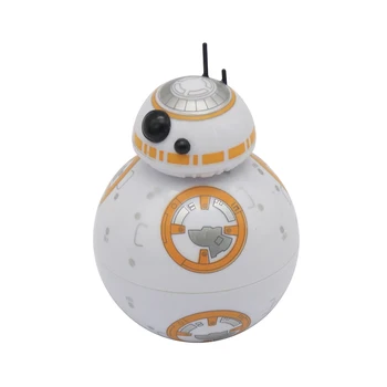 

BB8 Lovely Robot 50MM 3 Parts Zinc Alloy Gift Box For Christmas Metal Tobacco Dry Herb Grinder Weed Wholesale