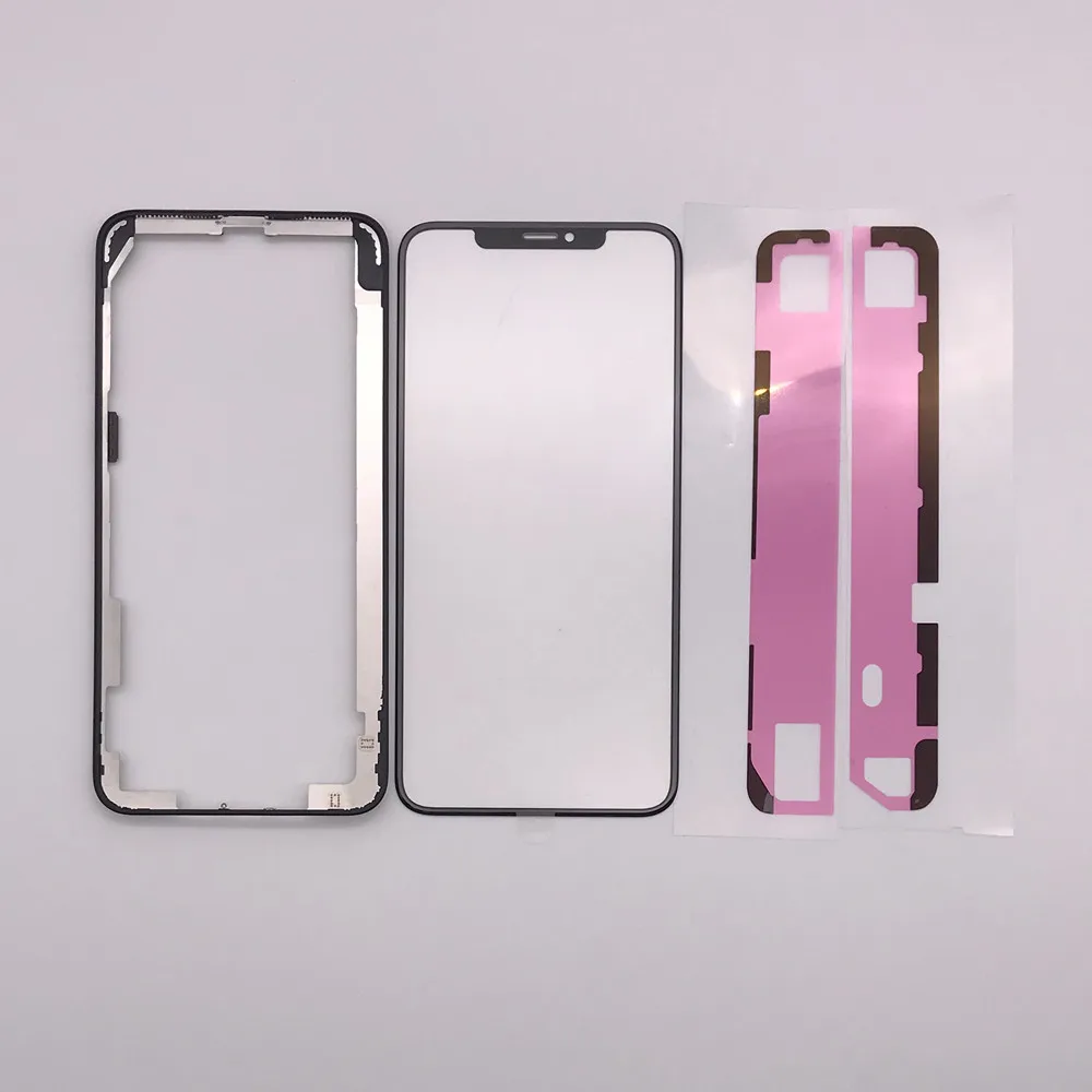 3в1 передний экран внешняя стеклянная ока рамка ободок для iPhone 11 Pro X XS Max Xr Sreen