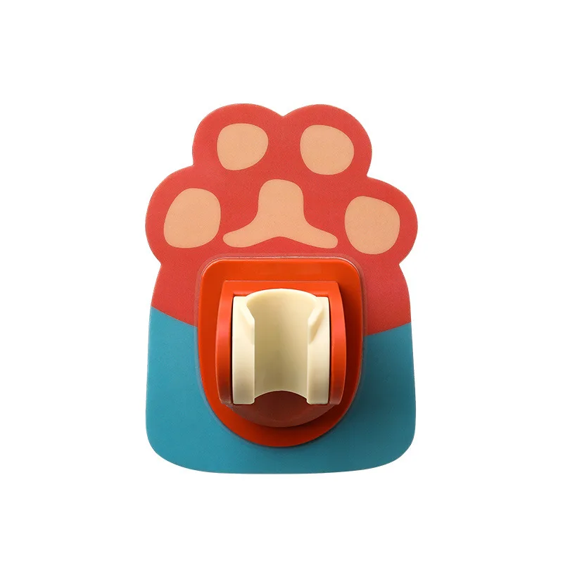 Universal Adjustable Shower Head Holder Bathroom Bracket Stable Rotation Self-Adhesive Cartoon Shower holder Child Pet