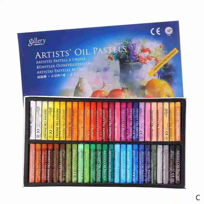 Pastel de Óleo para o Artista Cores Estudante Grafite Pintura Macia Pastel Crayon Suprimentos Papelaria Desenho Caneta Escola Conjunto Arte W2u5 50 14 Cheap Láp. cera