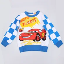 Базовая футболка с длинными рукавами для мальчиков весенне-осенняя Базовая рубашка с мультяшным автомобилем специальное предложение, скидка не меняется