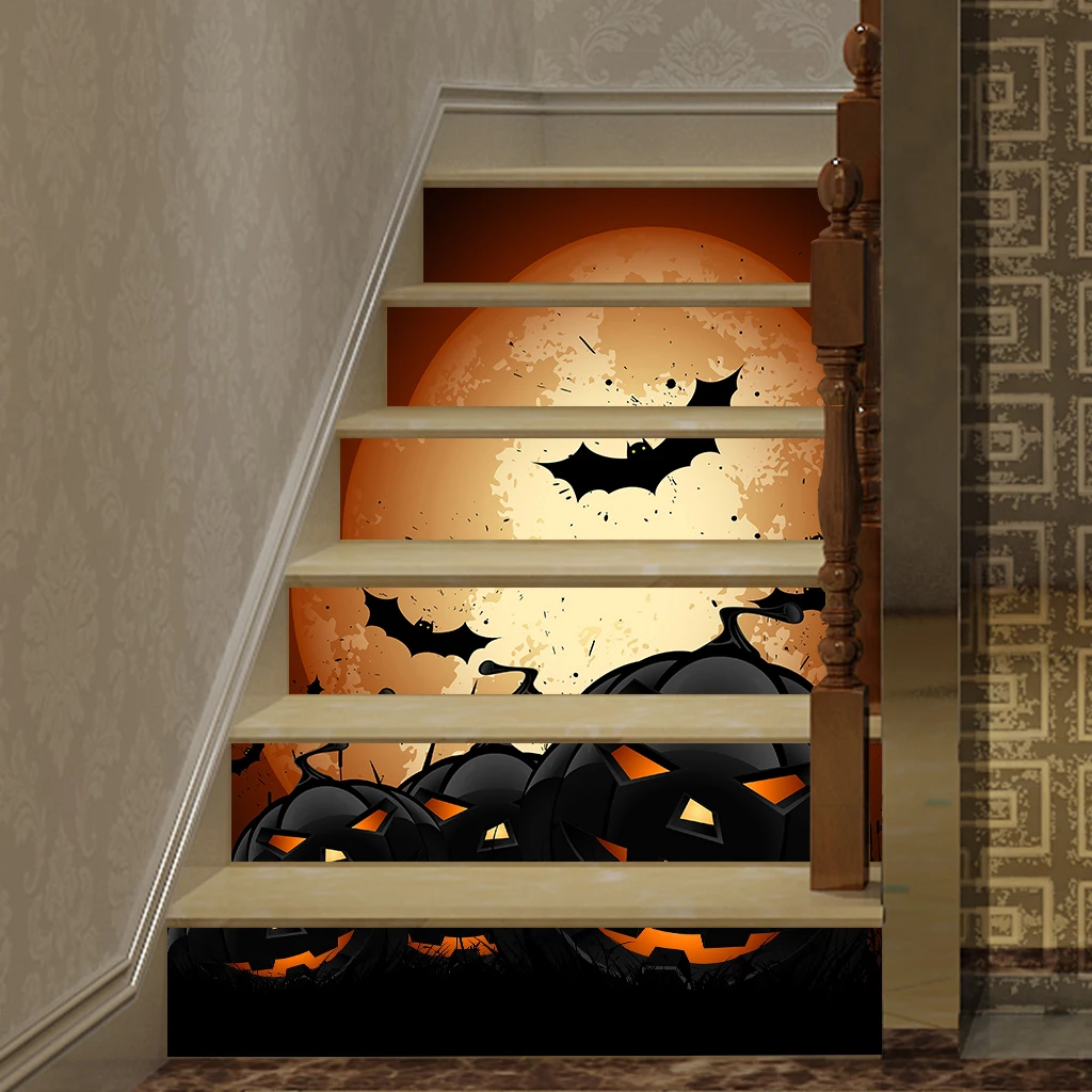 6pcs/set 3D Stair Decals Stickers Stair  Decals Staircase Sticker