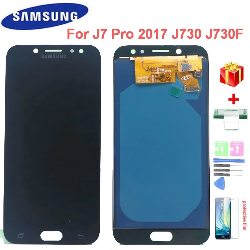 Для Samsung Galaxy J7 Pro 2017 ЖК дисплей J730 J730F SM J730M J730F/DS сенсорный экран дигитайзер сенсор в сборе|Экраны для мобильных
