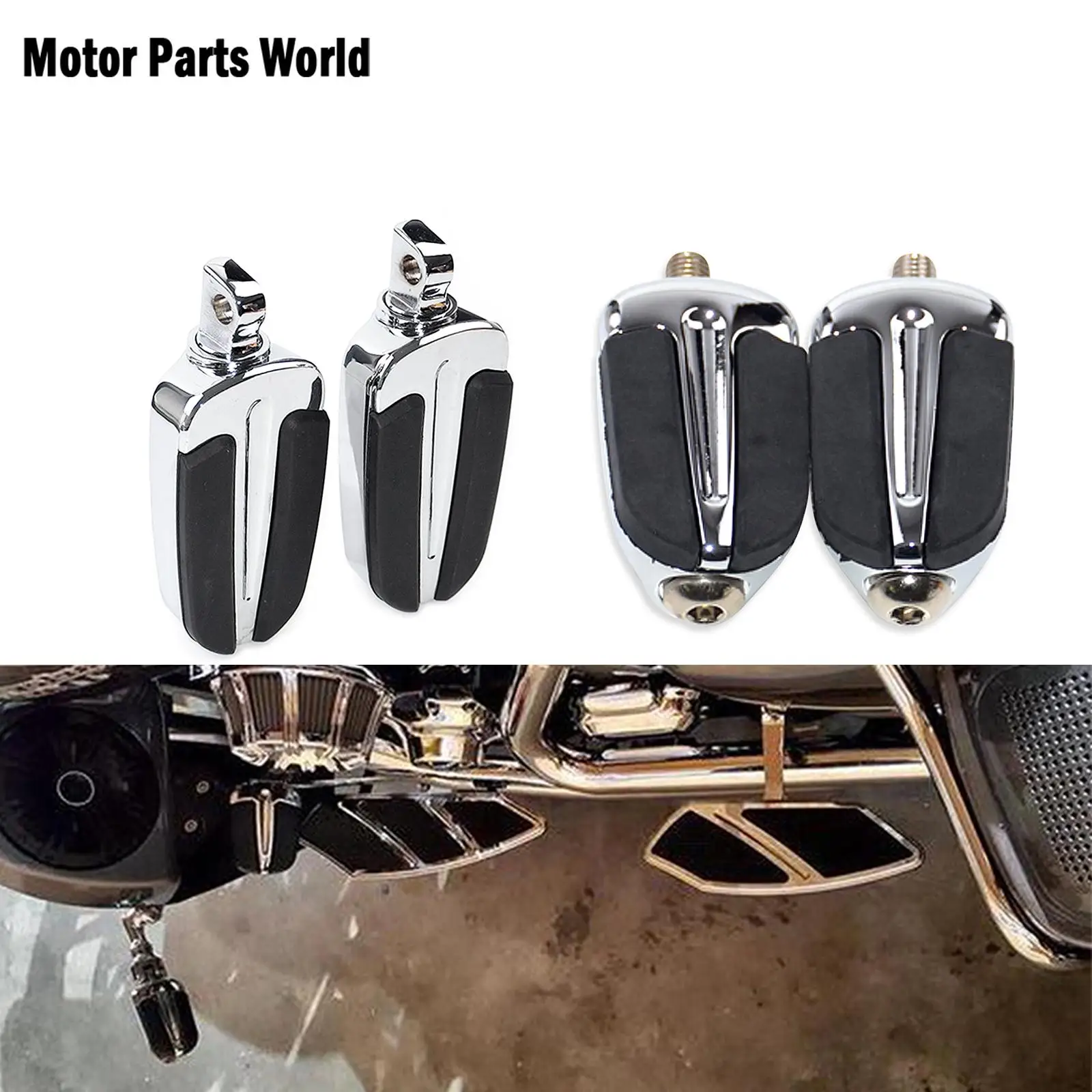 Мотоциклетные ножки Slipstream универсальные колышки для ног подставки Harley Softail breaker